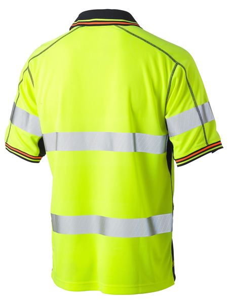 BK1219T - Bisley - Taped Two Tone Hi-Vis Polyester Mesh Polo