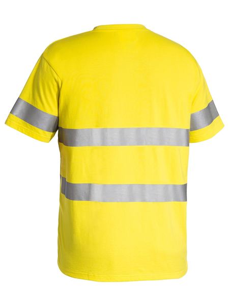 BK1017T - Bisley - Taped Hi-Vis Cotton T-Shirt Yellow