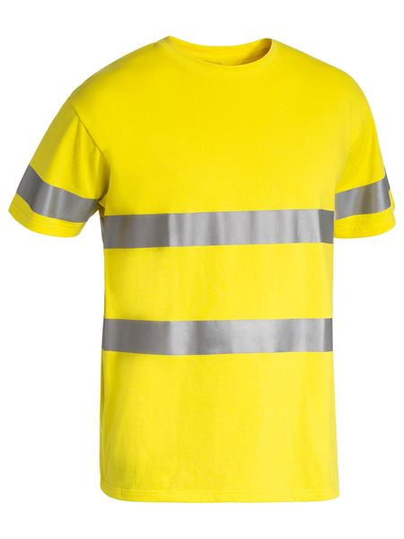 BK1017T - Bisley - Taped Hi-Vis Cotton T-Shirt Yellow