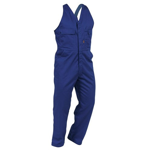 41001 - Bison - Workzone Easy Action Polycotton Zip Overall Royal 