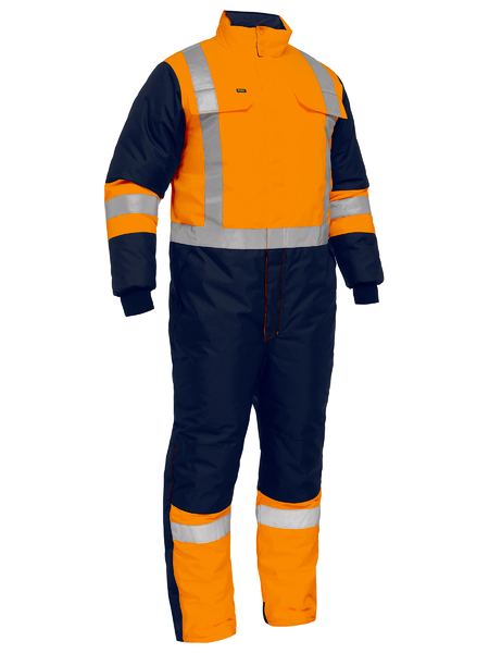 BC6435T - Bisley - X Taped Two Tone Hi-Vis Freezer Coverall