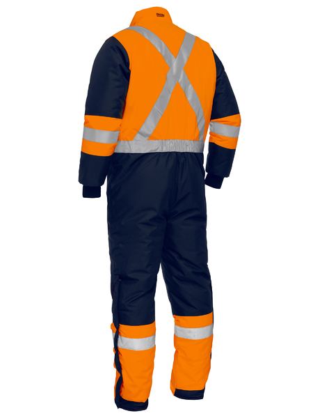 BC6435T - Bisley - X Taped Two Tone Hi-Vis Freezer Coverall