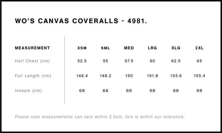 4981 - AS Colour - Wo's Canvas Coveralls