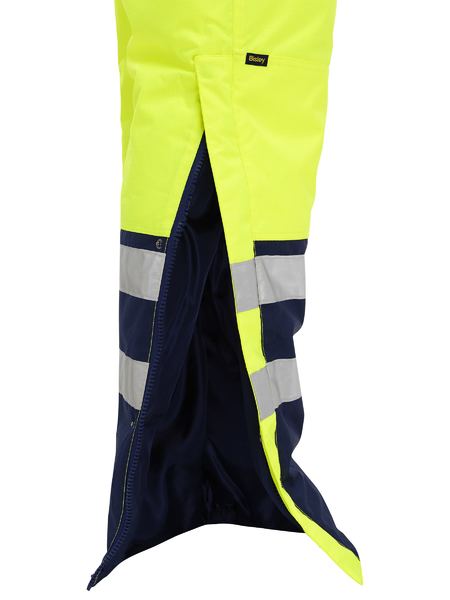 BAB6452T - Bisley - Taped Hi Vis Freezer Bib & Brace Coverall