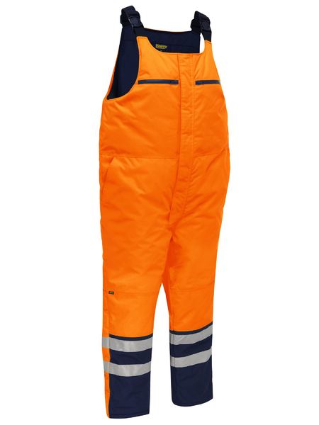 BAB6452T - Bisley - Taped Hi Vis Freezer Bib & Brace Coverall