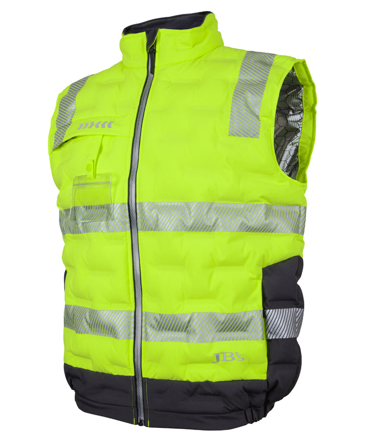 6DGV - JB's Wear - Hi-Vis (D+N) Graphene Puffer Vest Lime/Charcoal