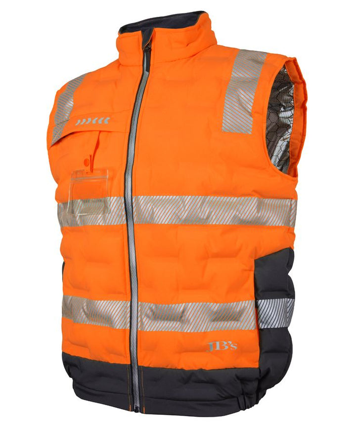 6DGV - JB's Wear - Hi-Vis (D+N) Graphene Puffer Vest Orange/Charcoal