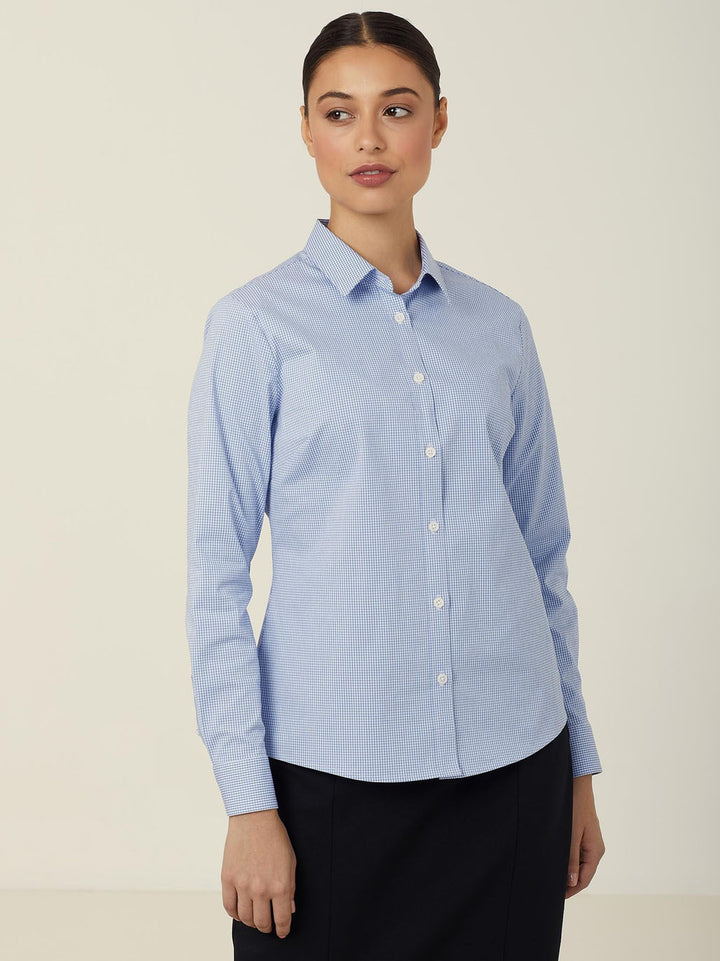 CATUKS - NNT - Avignon Gingham Check Long Sleeve Stretch Shirt