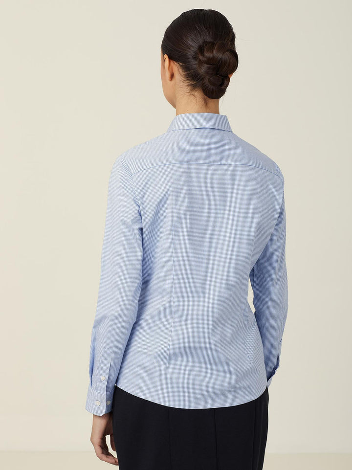 CATUKS - NNT - Avignon Gingham Check Long Sleeve Stretch Shirt