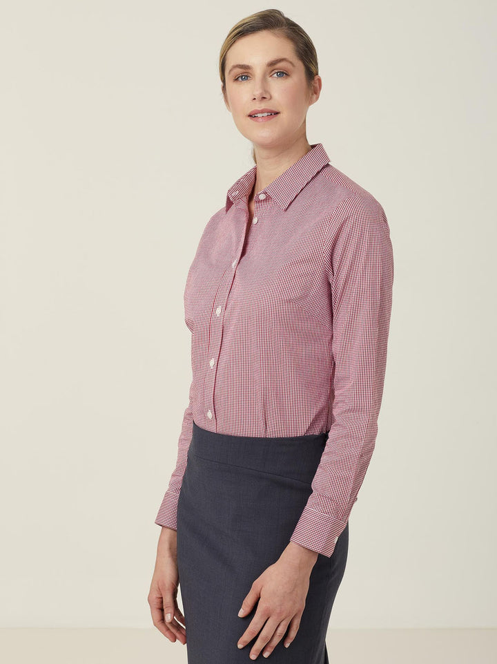 CATUKS - NNT - Avignon Gingham Check Long Sleeve Stretch Shirt