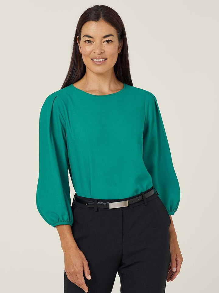 CATUPM - NNT - French Georgette 3/4 Sleeve Top