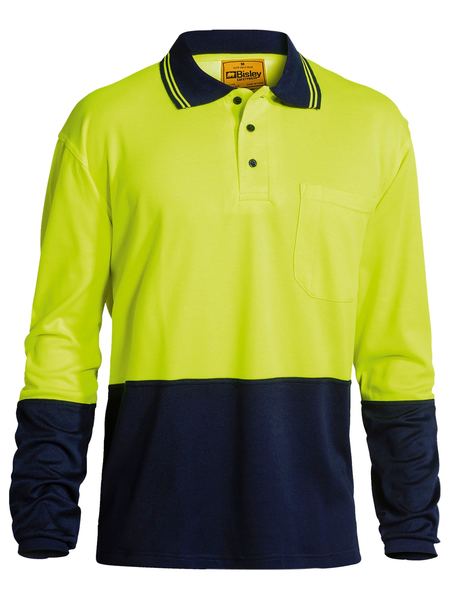 BK6234 - Bisley - Two Tone Hi-Viz Polo Shirt Yellow/Navy