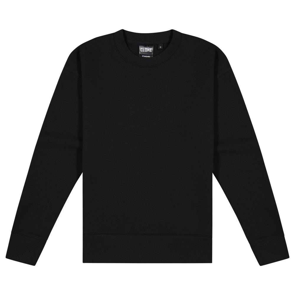 CSW - Cloke - Womens Standard Crew Neck Sweat Black