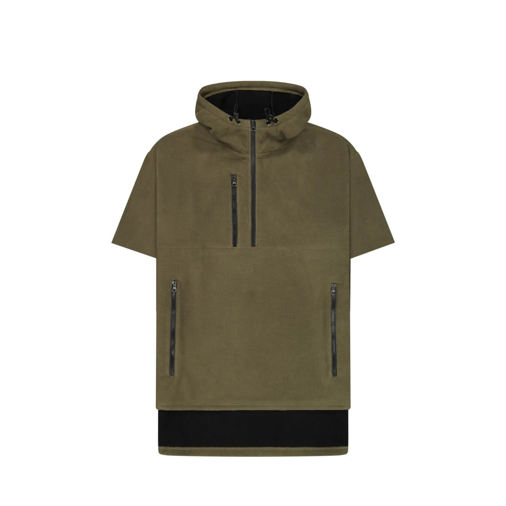 HWFS - Cloke - Hauroko Short-Sleeved Windproof Fleece Khaki