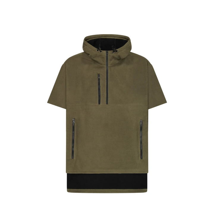 HWFS - Cloke - Hauroko Short-Sleeved Windproof Fleece Khaki