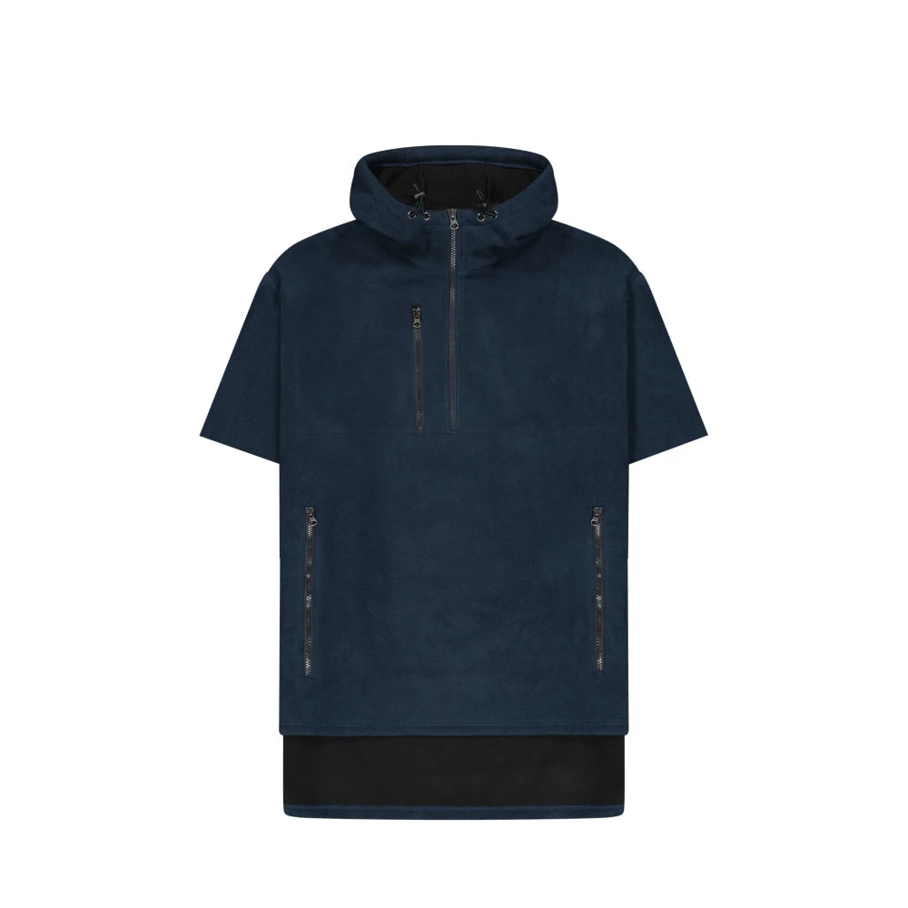 HWFS - Cloke - Hauroko Short-Sleeved Windproof Fleece Navy