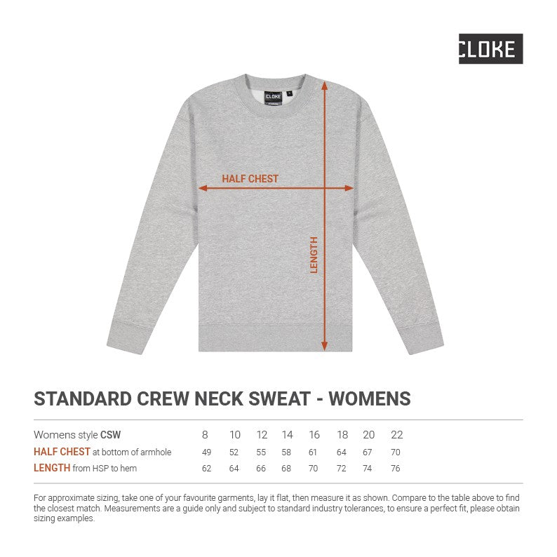 CSW - Cloke - Womens Standard Crew Neck Sweat