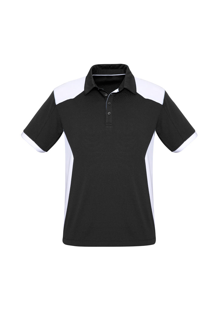 P705MS - Biz Collection - Mens Rival Short Sleeve Polo | Black/White