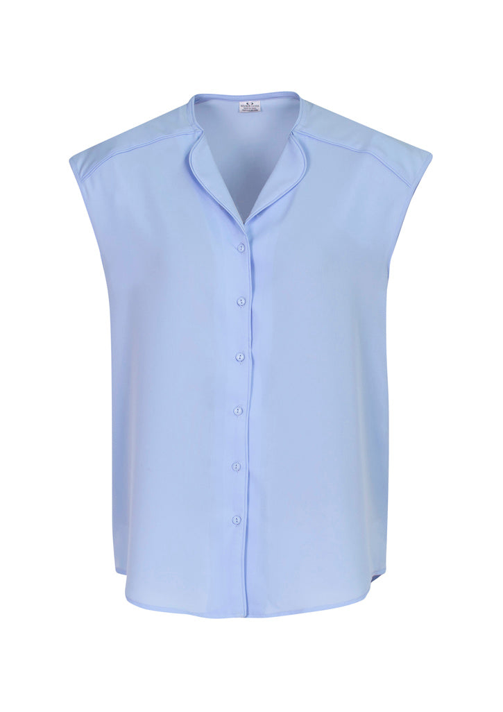 S013LS - Biz Collection - Womens Lily Blouse | Ice Blue
