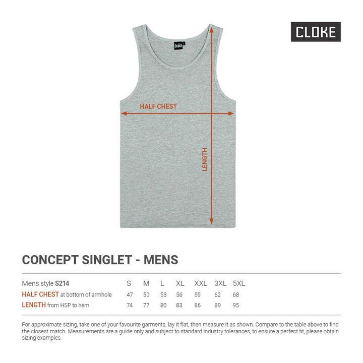 S214 - Cloke - Unisex Concept Singlet