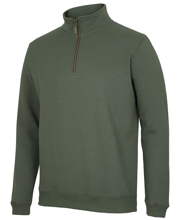 S3FSZ - C of C - Brass 1/2 Zip Sweat Army