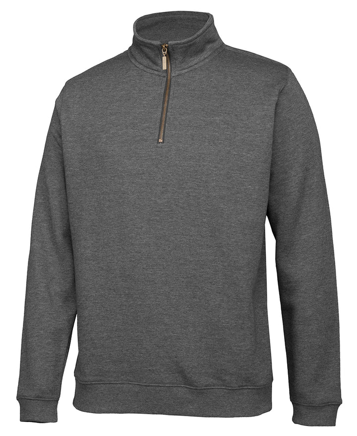 S3FSZ - C of C - Brass 1/2 Zip Sweat Charcoal Marle