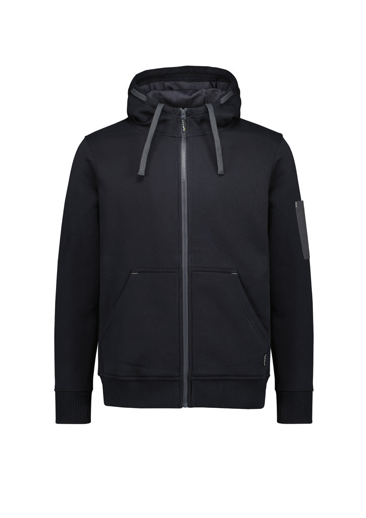 ZT468 - Syzmik - Unisex Zip Front Multi-Pocket Hoodie | Black/Charcoal