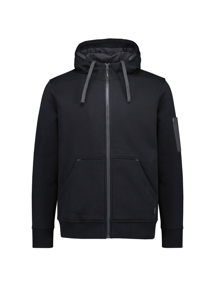 ZT468 - Syzmik - Unisex Zip Front Multi-Pocket Hoodie | Black/Charcoal