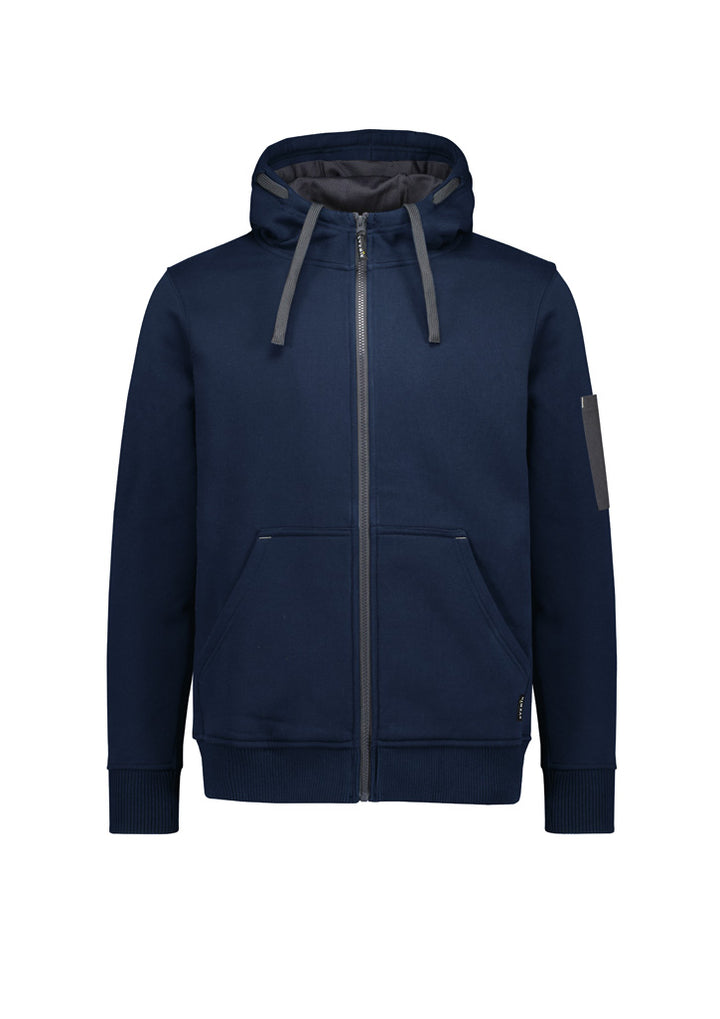 ZT468 - Syzmik - Unisex Zip Front Multi-Pocket Hoodie | Navy/Charcoal