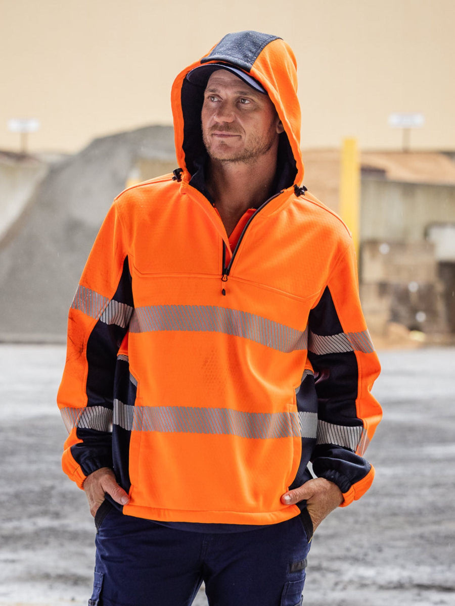 BK6571T - Bisley - Flx & Move Hi-Vis Tape Liquid Repellent Fleece Hoodie