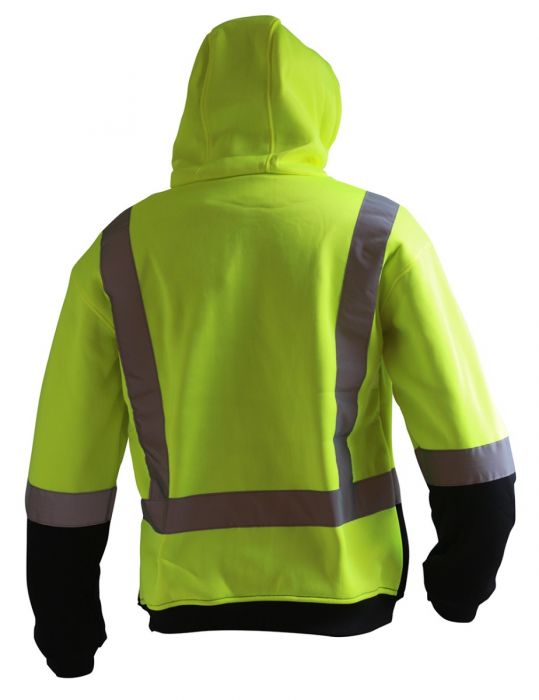 PCH1075 - Caution - Full Zip Premium Lined Hoodie (Day/Night)