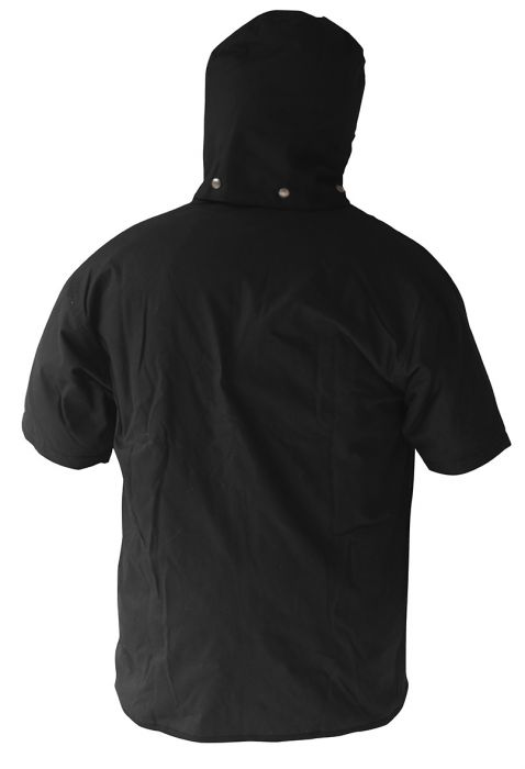 PCO1319 - Caution - Hooded Oilskin Short Sleeve Vest