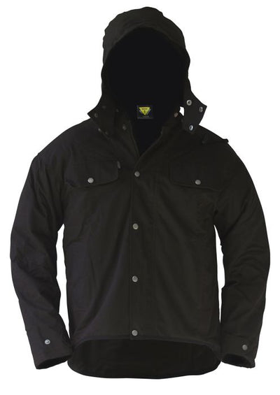 PCO1369 - Caution - Hooded Oilskin Jacket