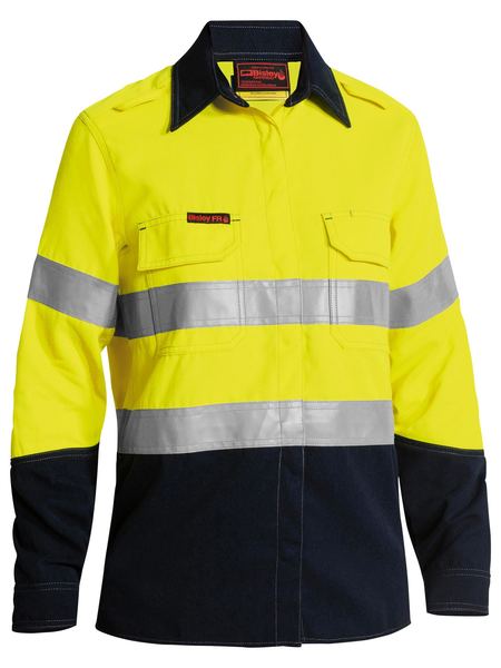 BL8082T - Bisley - TenCate Tecasafe®  Plus 700 Womens Taped Hi Vis Shirt