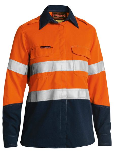 BL8082T - Bisley - TenCate Tecasafe®  Plus 700 Womens Taped Hi Vis Shirt