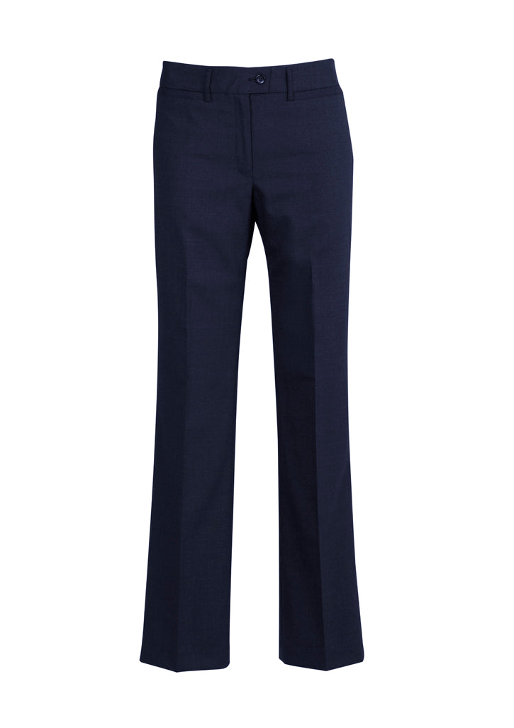 14011 - Biz Corporates - Womens Comfort Wool Stretch Relaxed Pant | Navy
