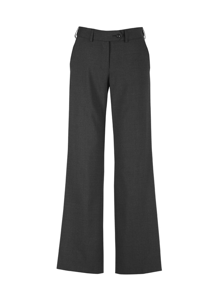 14015 - Biz Corporates - Women's Comfort Wool Adjustable Waist Pant Trouser | Charcoal