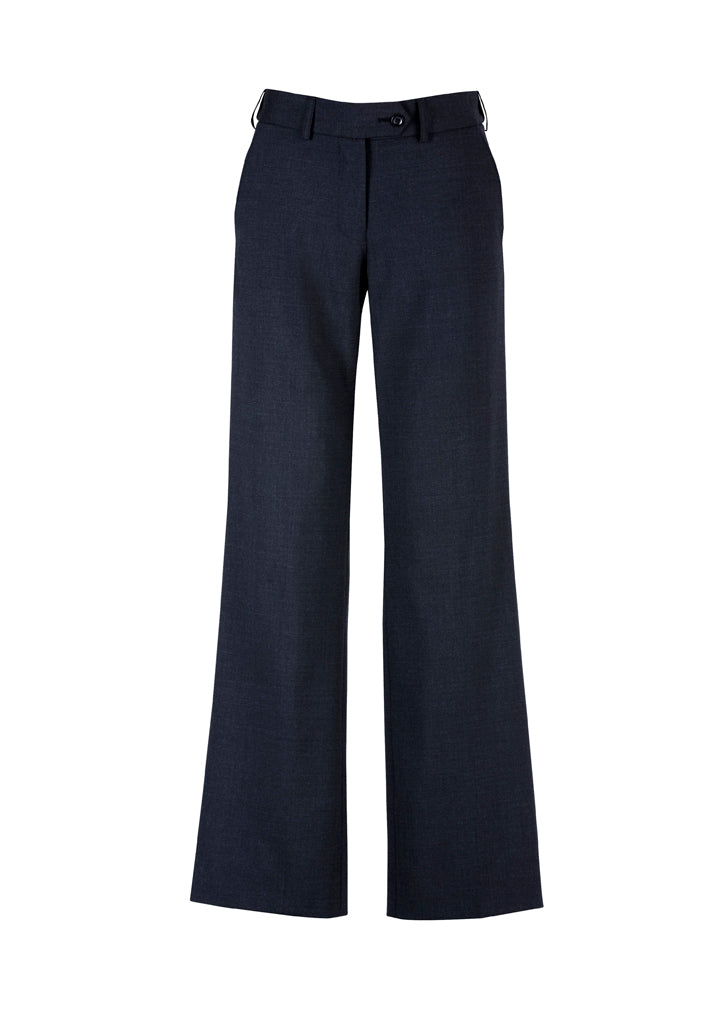 14015 - Biz Corporates - Women's Comfort Wool Adjustable Waist Pant Trouser | Navy
