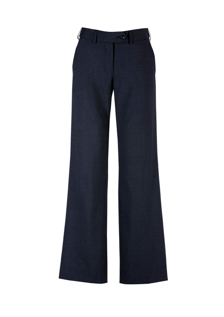 14015 - Biz Corporates - Women's Comfort Wool Adjustable Waist Pant Trouser | Navy