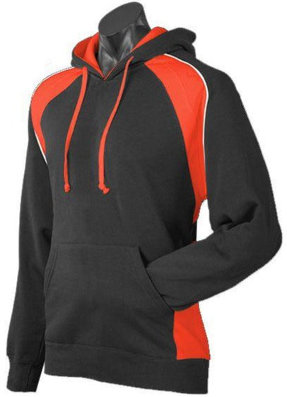 Huxley contrast hoodie - black-orange-white 1509