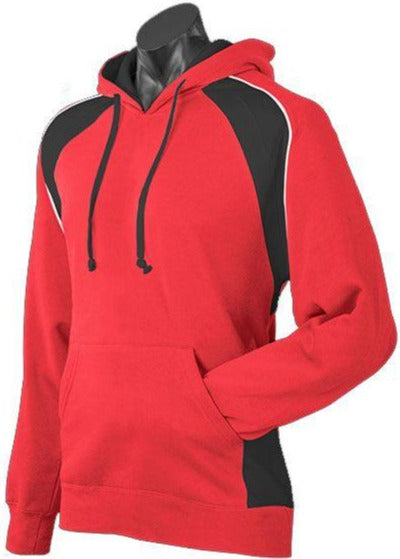 Huxley contrast hoodie - red-black-white 1509