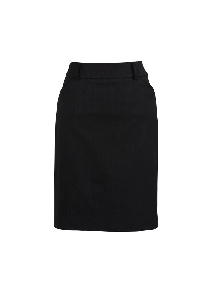 20115 - Biz Corporates - Cool Stretch Womens Multi-Pleat Skirt | Black