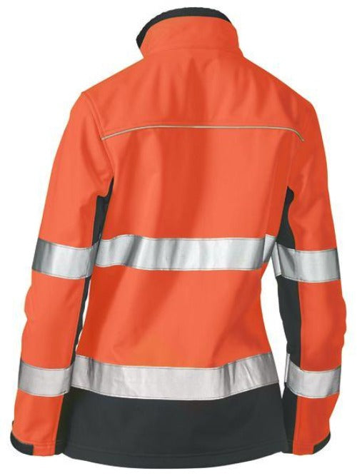 BJL6059T - Bisley - Women's Taped Two Tone Hi Vis Softshell Jacket