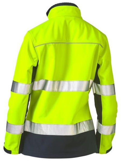 BJL6059T - Bisley - Women's Taped Two Tone Hi Vis Softshell Jacket