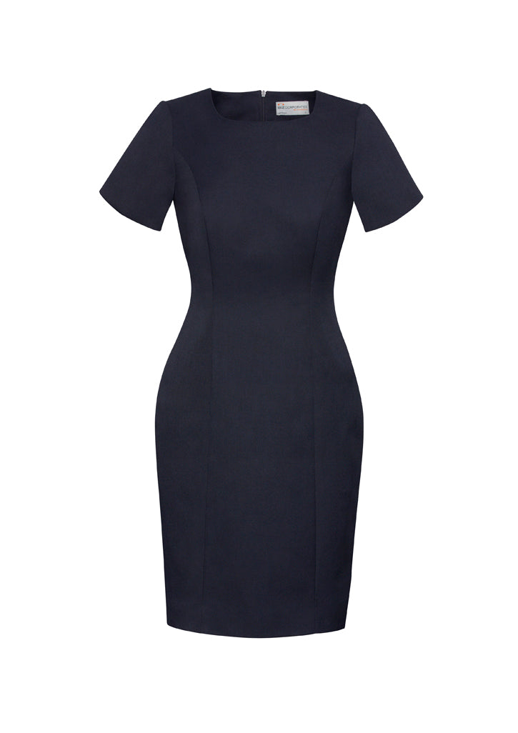 30112 - Biz Corporates - Womens Cool Stretch Short Sleeve Shift Dress | Navy