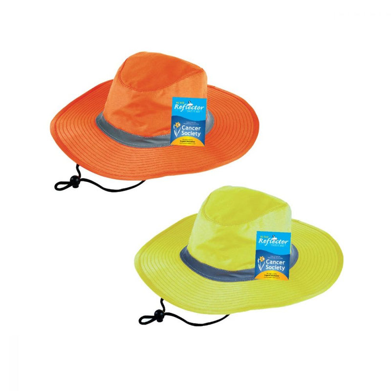 Hi-Viz Reflector Safety Wide Brim Hat