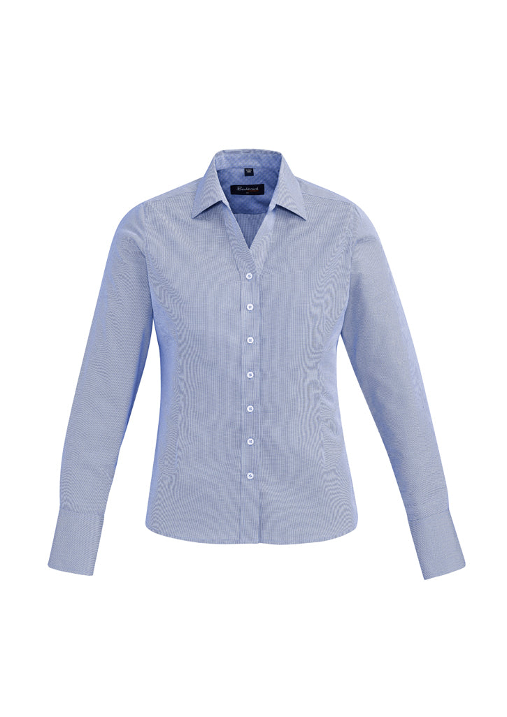 40310 - Biz Corporates - Womens Hudson Long Sleeve Shirt | Patriot Blue