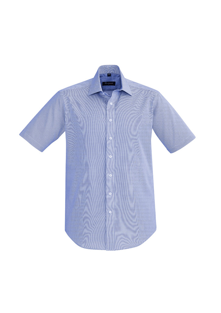 40322 - Biz Corporates - Men's Hudson Short Sleeve Shirt | Patriot Blue