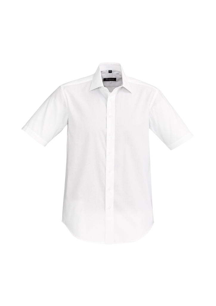 40322 - Biz Corporates - Men's Hudson Short Sleeve Shirt | White