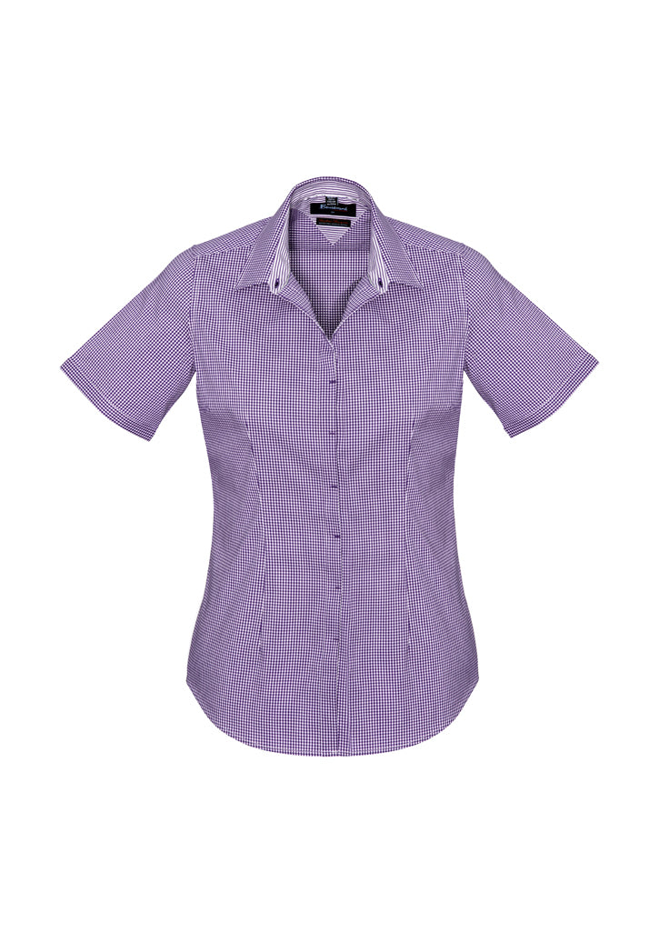 42512 - Biz Corporates - Womens Newport Short Sleeve Shirt | Purple Reign